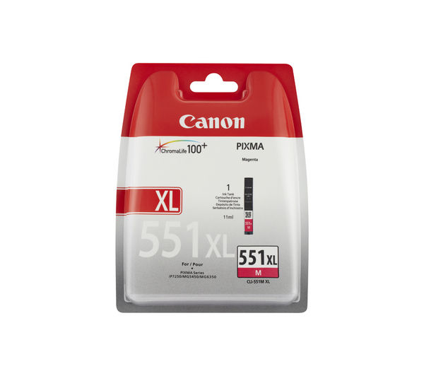 CANON CLI-551 XL Magenta Ink Cartridge, Magenta