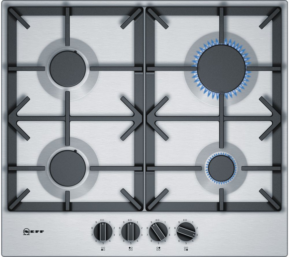 NEFF T26DS49N0 Gas Hob – Stainless Steel, Stainless Steel