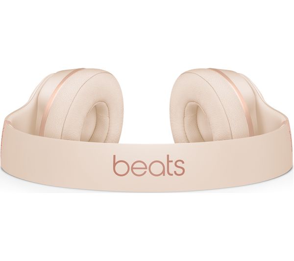 Buy BEATS Solo 3 Wireless Bluetooth Headphones - Matte Gold | Free ...