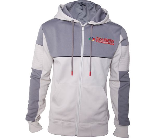 NINTENDO SNES Inspired Hoodie - Medium, Grey, Grey