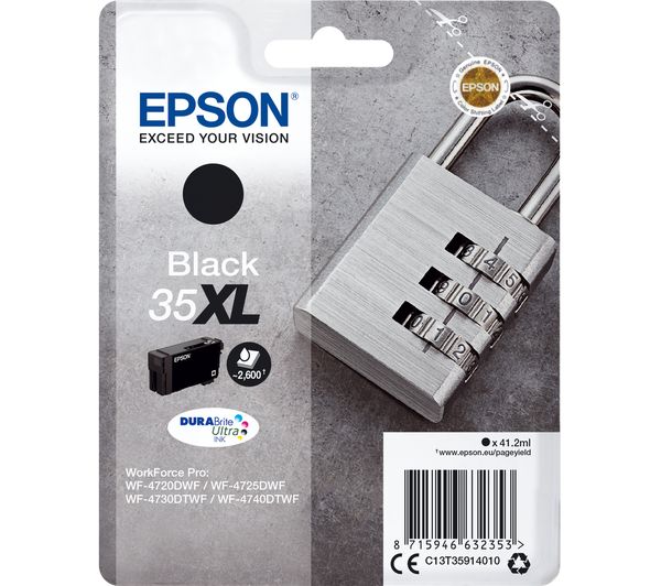 Epson 35 Padlock Xl Black Ink Cartridge