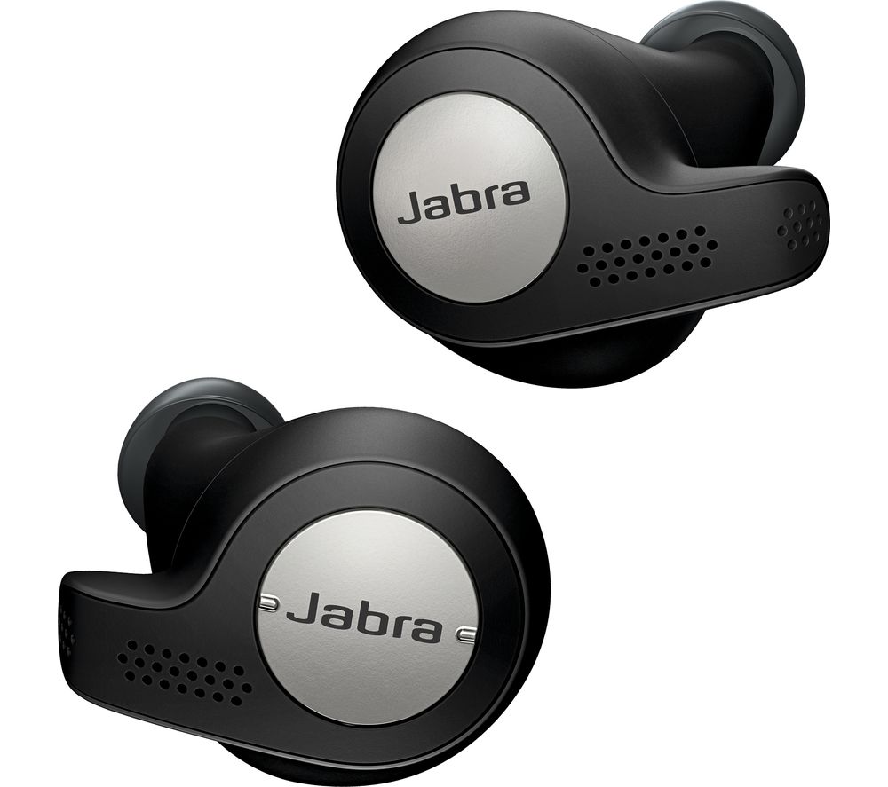 JABRA Elite Active 65t Wireless Bluetooth Headphones – Titanium Black, Titanium