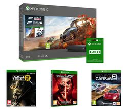 MICROSOFT Xbox One X, Forza Horizon 4, Forza Motorsport 7, Project Cars 2, Tekken 7, Fallout 76 & 3 Months LIVE Gold Bundle