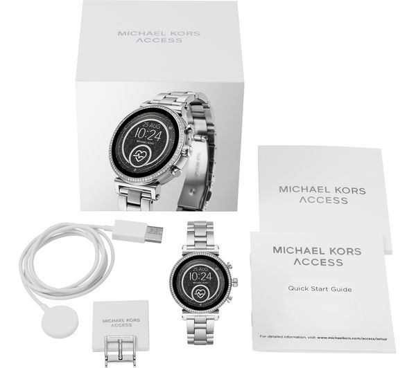 MICHAEL KORS Access Sofie Heart Rate MKT5061 Smartwatch Silver 4013496437720 Currys Business