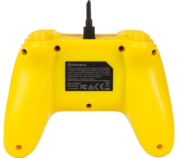 nintendo switch wired controller pikachu