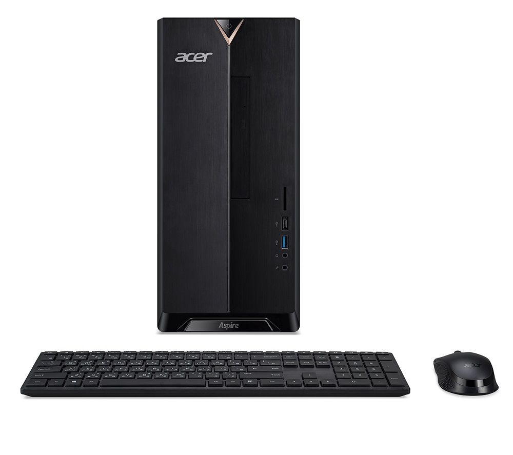 ACER Aspire TC-895 Desktop PC – Intel®Core i7, 1 TB HDD & 256 GB SSD, Black, Black