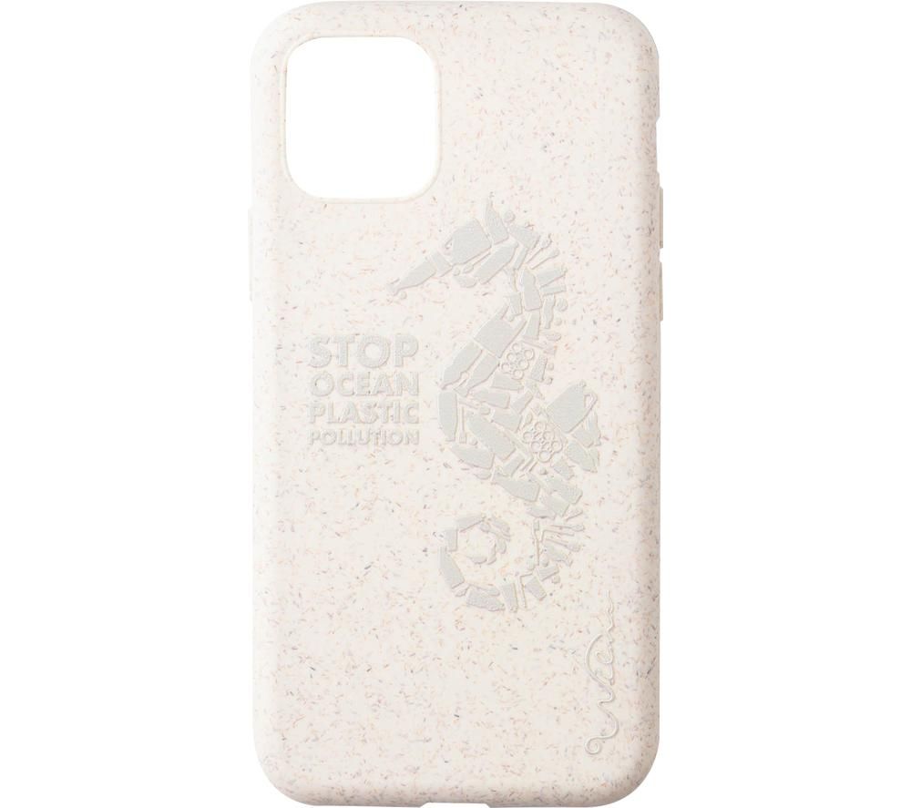 Stop Ocean Plastic Pollution Seahorse iPhone 11 Pro Case - Cream
