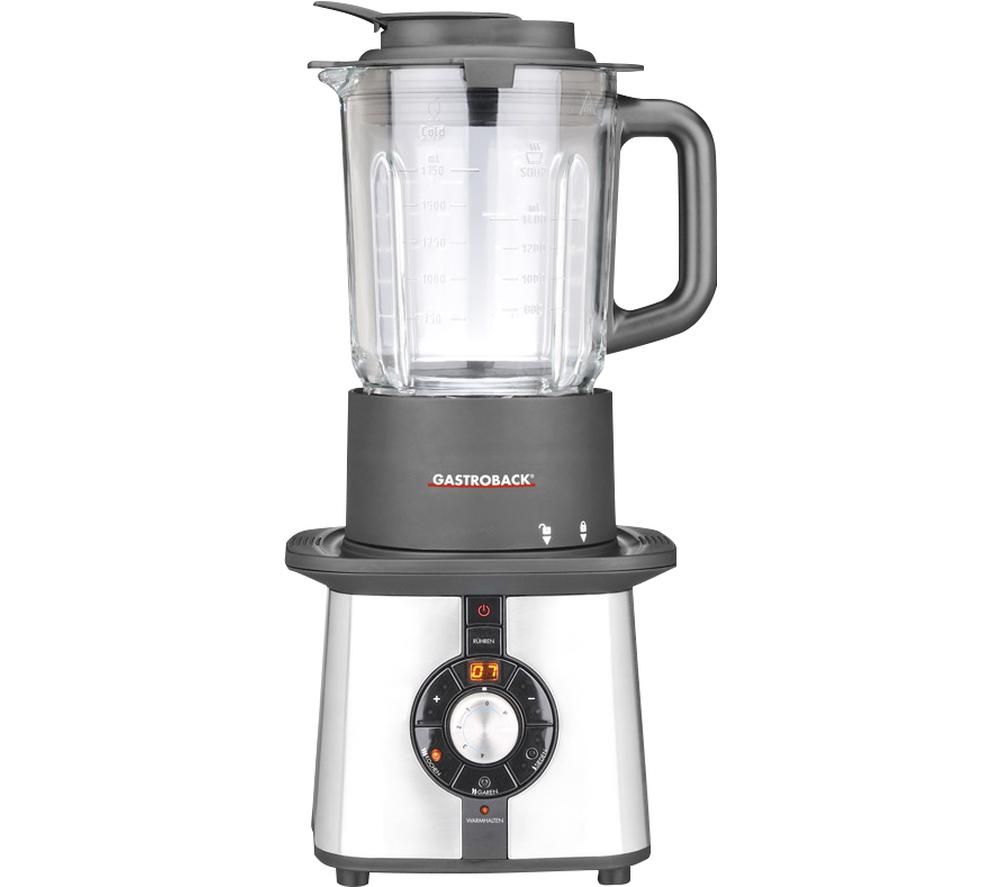 GASTROBACK Cook & Mix Plus Blender - Silver & Black