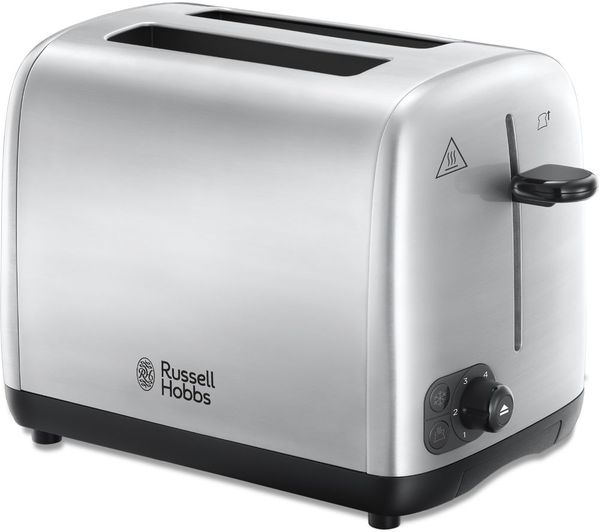 Image of RUSSELL HOBBS Stainless Steel 24081 2-Slice Toaster - Silver