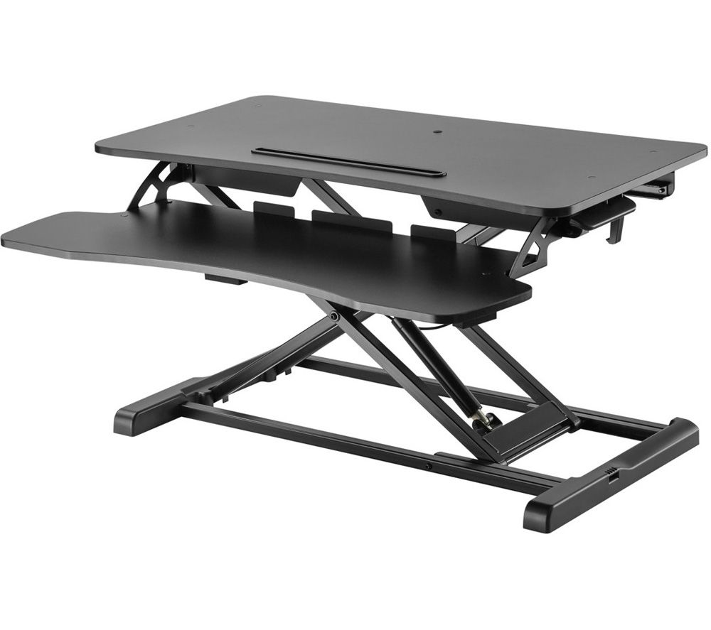 DESK06B Two-tier Stand-Up Desk Workstation - Black