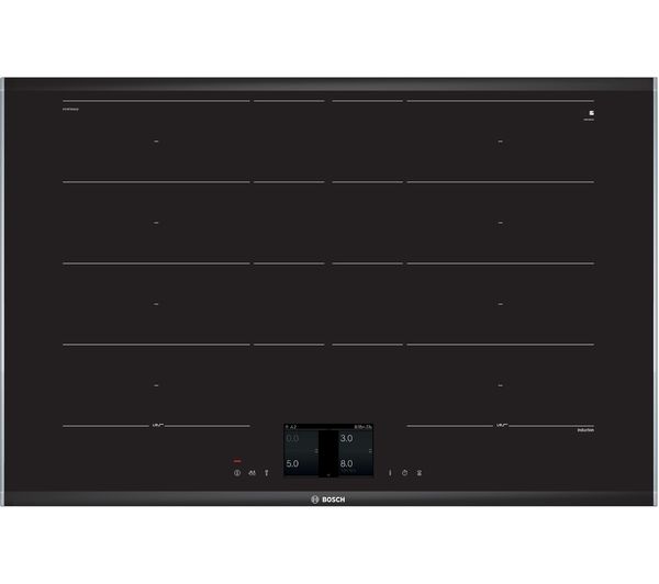Image of BOSCH Serie 8 PXY875KW1E 82 cm Electric Induction Hob - Black