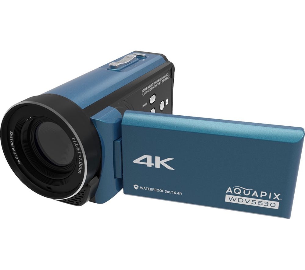 Aquapix WDV5630 4K Ultra HD Camcorder - Grey Blue 