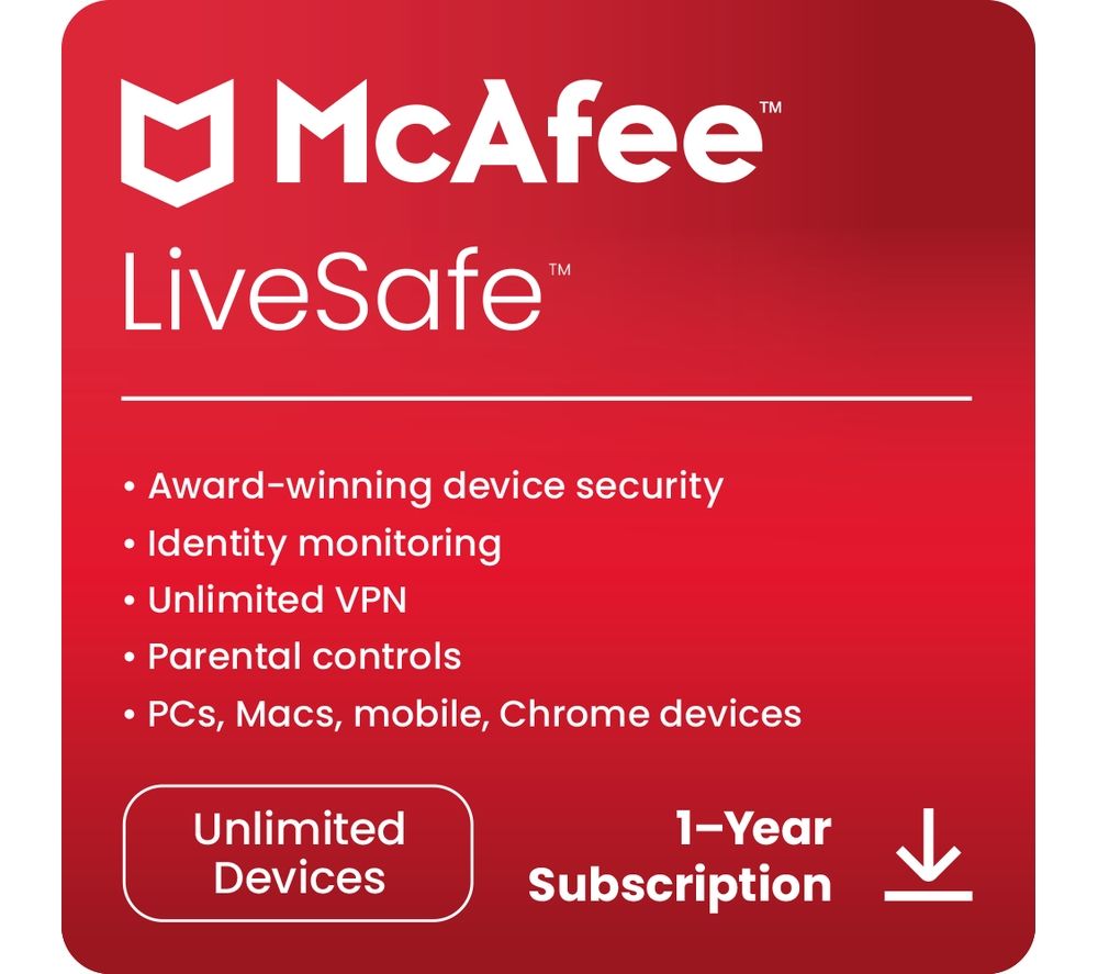 LiveSafe Premium Plus - 1 year (automatic renewal) for unlimited devices (download)