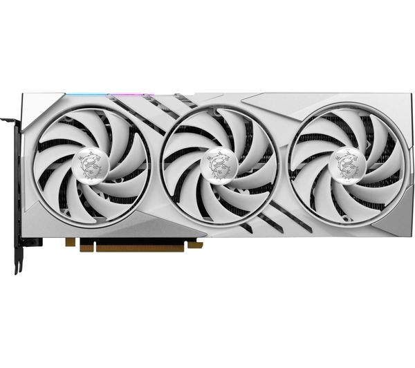 Image of MSI GeForce RTX 4070 Ti SUPER 16 GB GAMING X SLIM Graphics Card - White