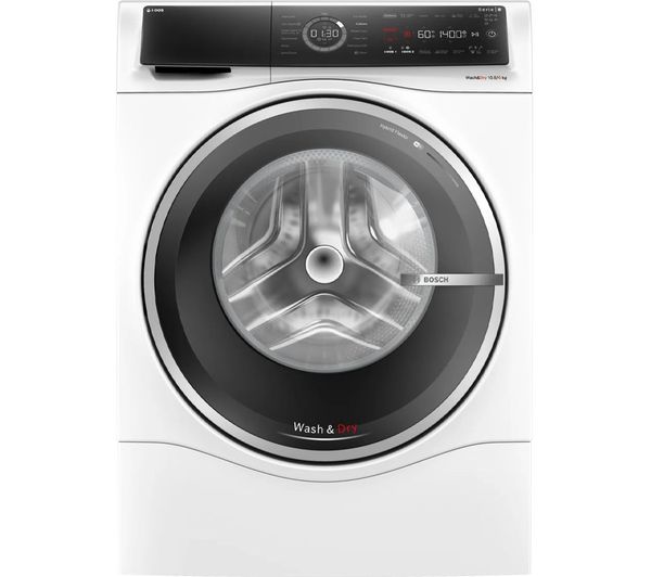 BOSCH Series 8 i-DOS WNC25410GB 10.5 kg Washer Dryer - White