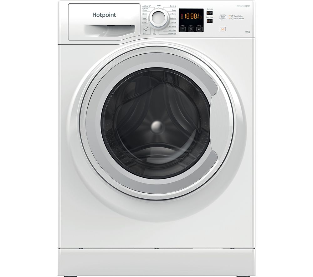 Anti-Stain NSWM 1046 W UK 10 kg 1400 Spin Washing Machine - White