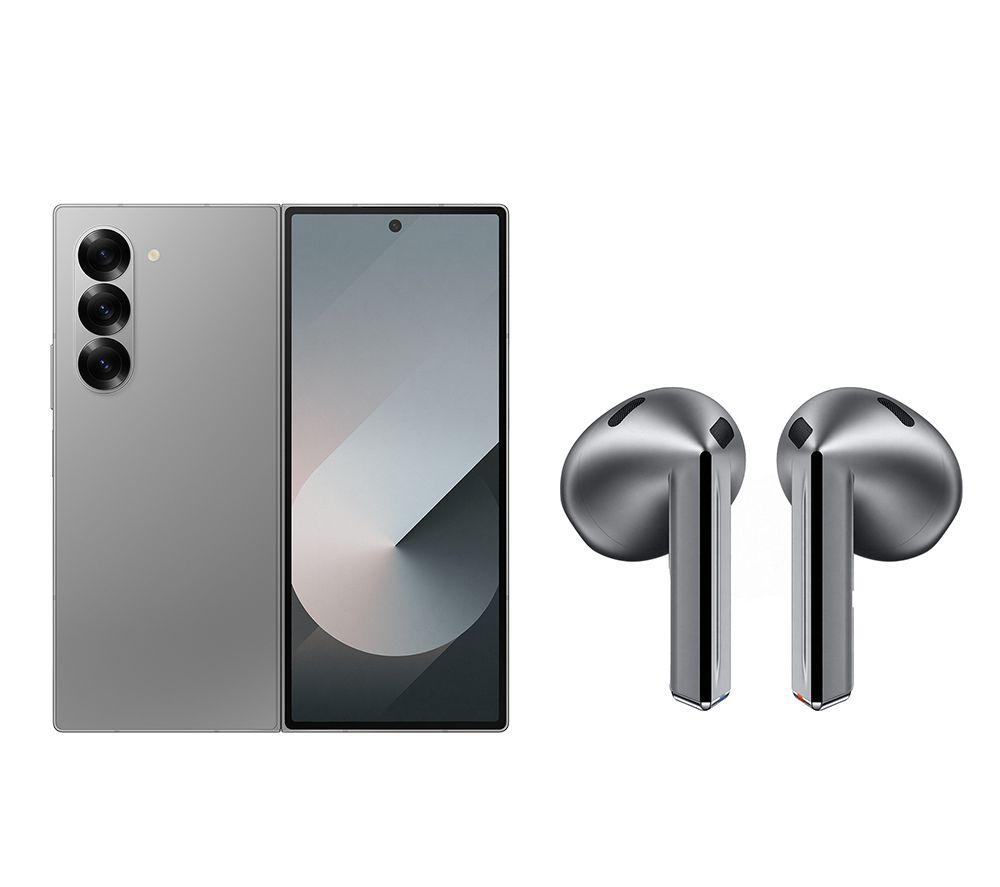 Galaxy Z Fold6 & Galaxy Buds3 Wireless Bluetooth Noise-Cancelling Earbuds Bundle - 1 TB, Silver