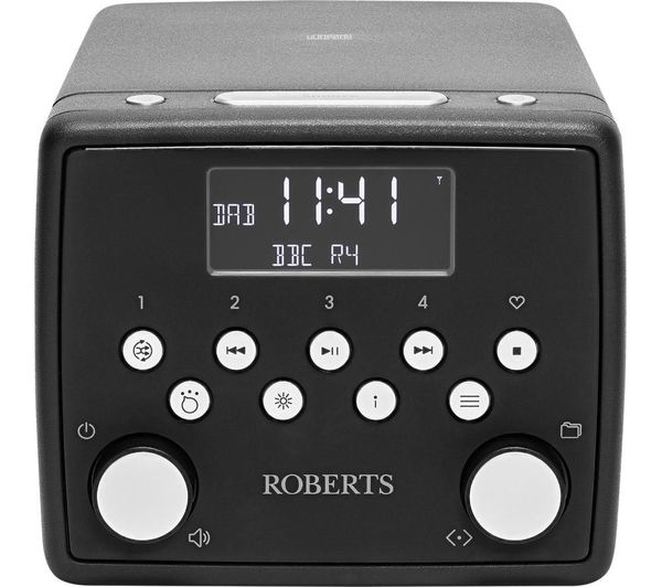 Roberts Sound 49 Dab Fm Bluetooth Clock Radio Black