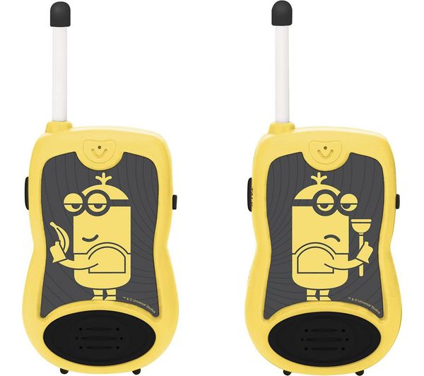 LEXIBOOK Despicable Me Minions Walkie Talkies Set - Yellow & Black