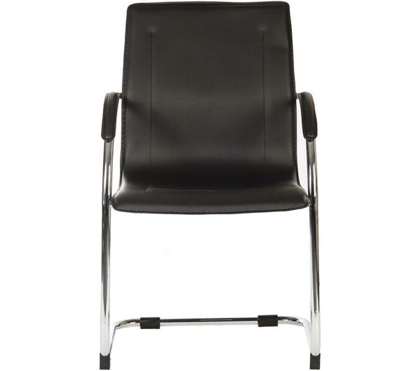 An image of TEKNIK B9530 PVC Guest Chair - Black, Set of 5