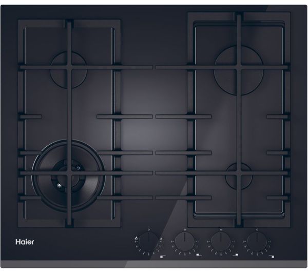Haier Havg6bf4tbpb 60 Cm Gas Hob Black
