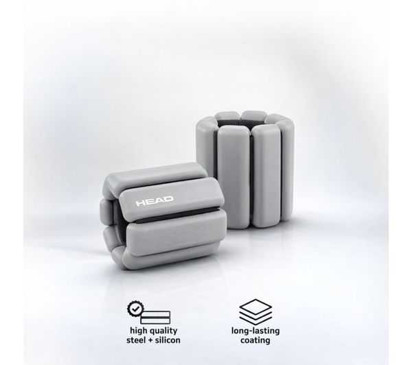 An image of HEAD Wrist & Ankle Bangles 2 x 1 kg - Grey