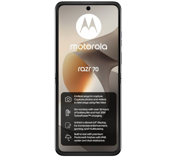 An image of MOTOROLA Razr 70 - 256 GB, Hematite