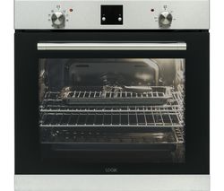 LOGIK LBLFANX17 Electric Oven - Inox & Black