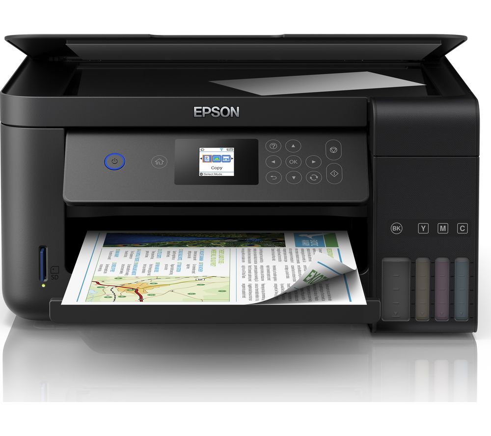 EPSON Ecotank ET-2750 All-in-One Wireless Inkjet Printer, Black