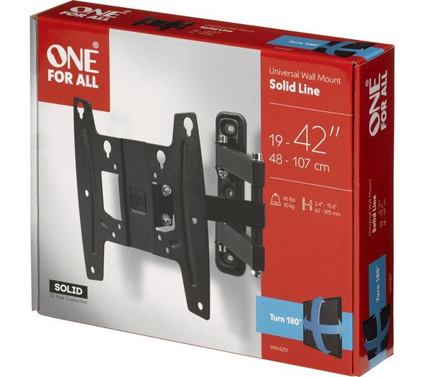 Buy ONE FOR ALL WM4251 Tilt & Swivel TV Bracket Free Delivery Currys
