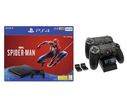 SONY PlayStation 4 Slim with Spider-Man & Twin Docking Station Bundle