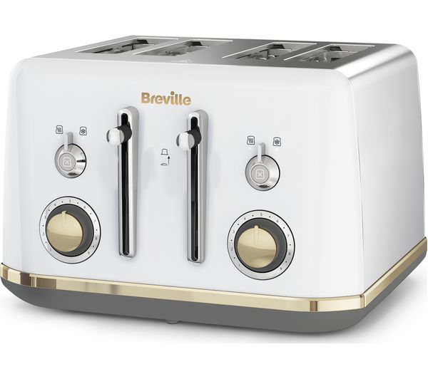 Image of BREVILLE Mostra VTT937 4-Slice Toaster - White