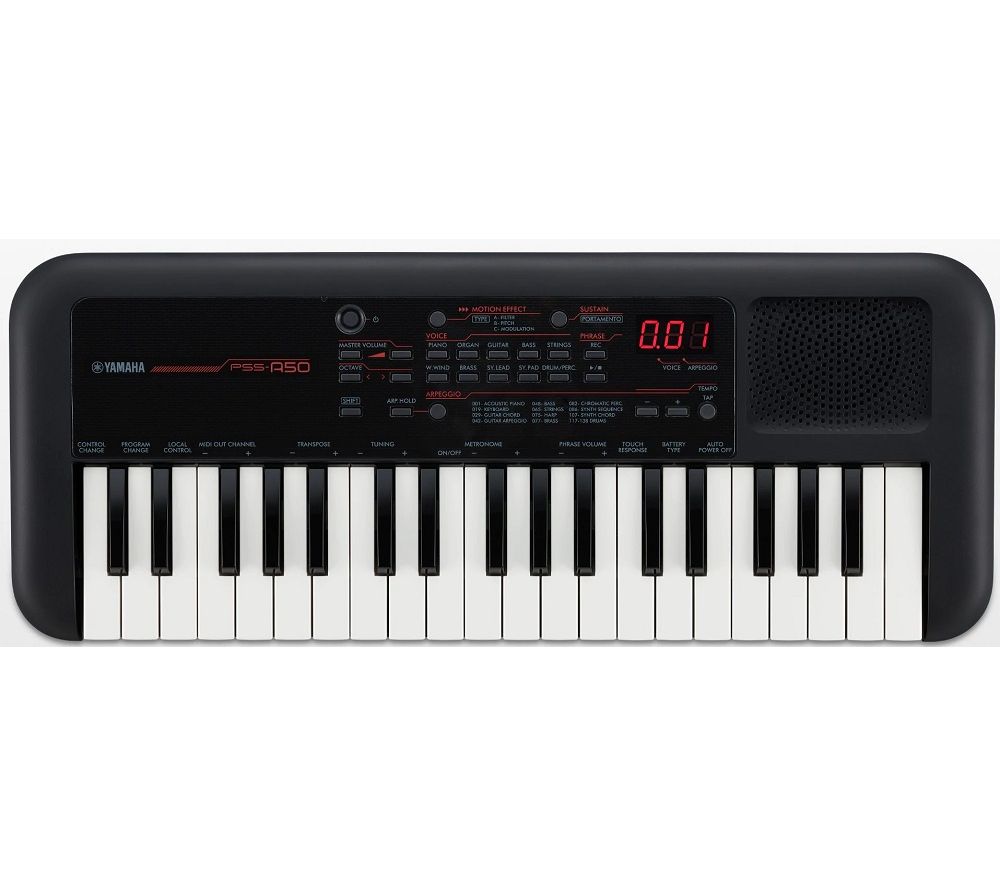 YAMAHA PSS-A50 Home Keyboard with Mini Keys - Black