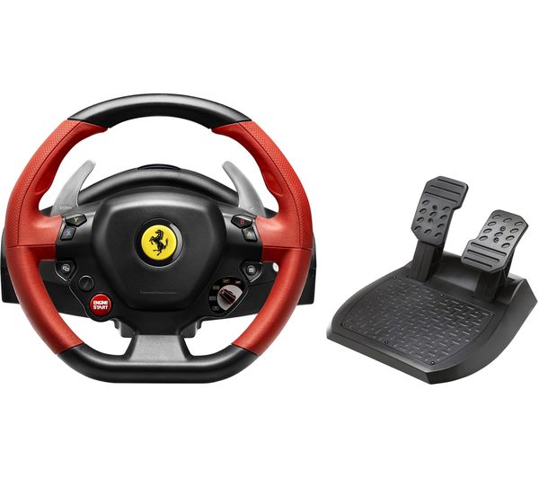 Thrustmaster Ferrari 458 Spider Racing Wheel Pedals Black Red