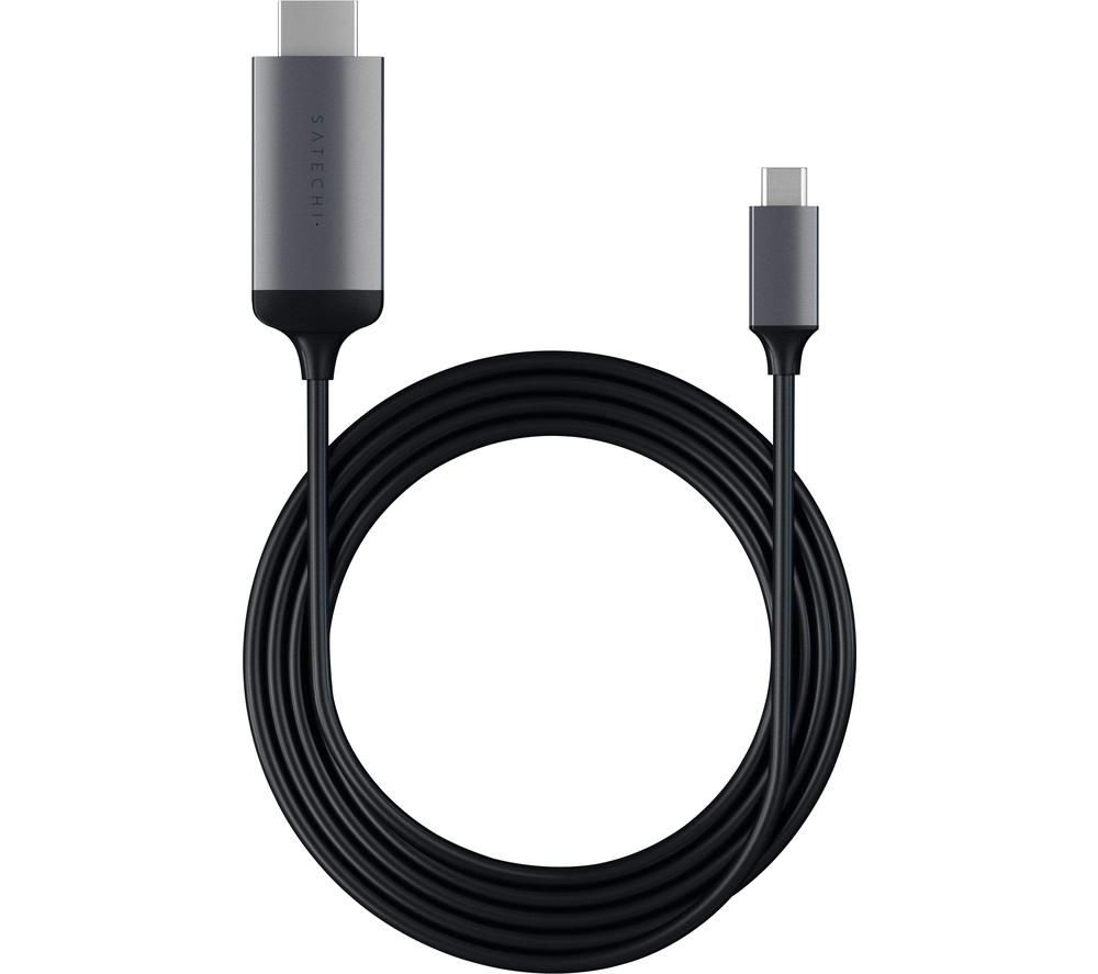 SATECHI ST-CHDMIM USB Type-C to HDMI Cable - Dark Grey, Grey