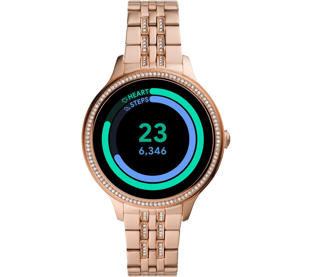 gold fossil smart watch