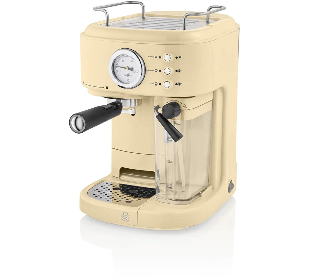 Retro One Touch SK22150BN Coffee Machine - Cream