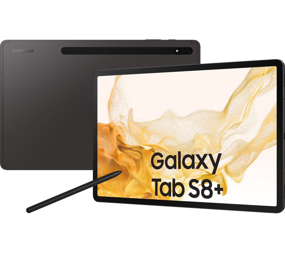 SAMSUNG Galaxy Tab S8 Plus 12.4" Tablet - 256 GB, Graphite
