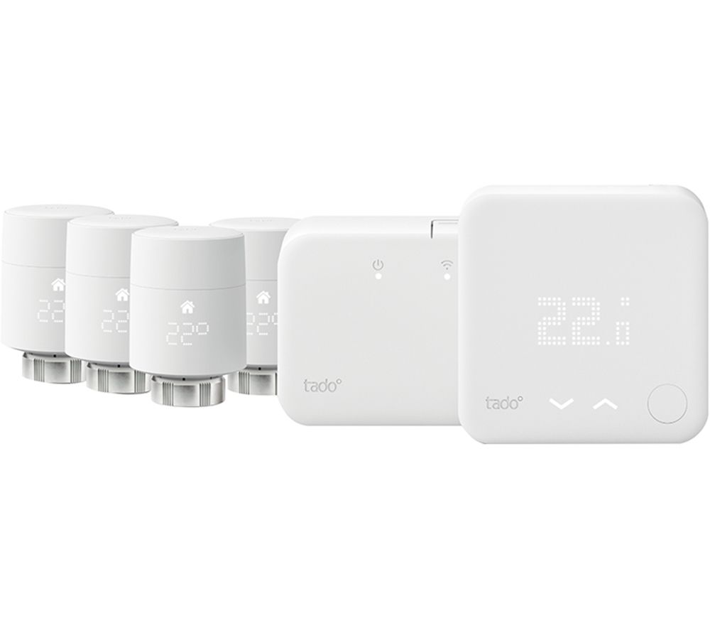 Wireless Smart Thermostat Starter Kit V3+ with 4 Smart Radiator Thermostats