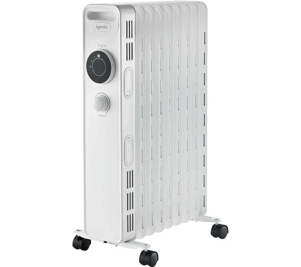 Igenix Ig2620 Portable Oil Filled Radiator White