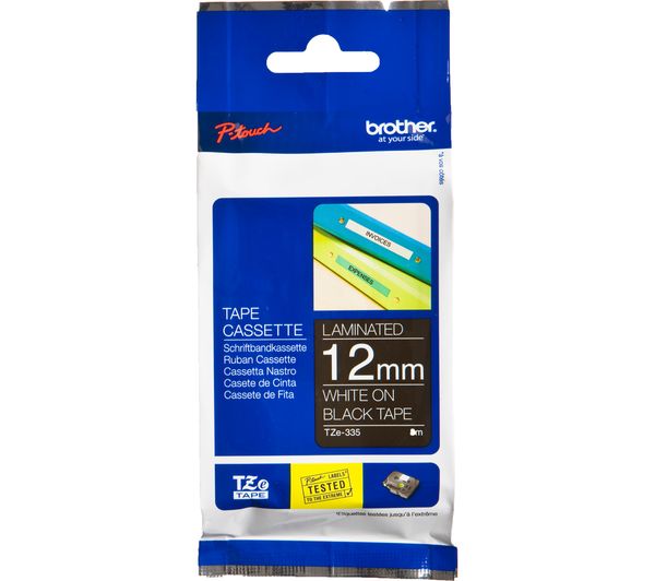Brother Tze335 12 Mm Blank Cassette Tape