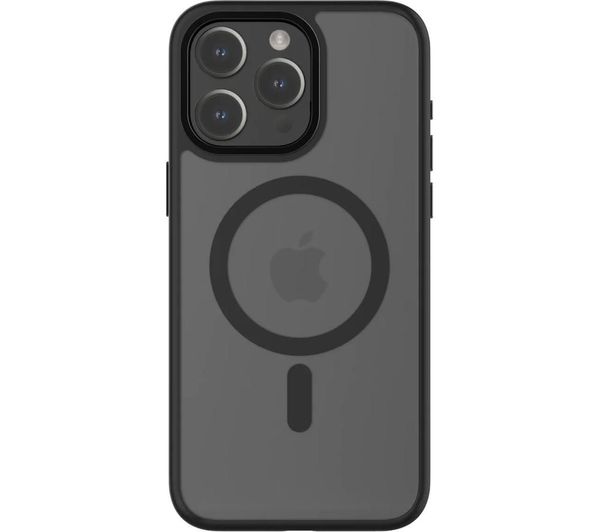 QDOS HYBRID SOFT + SNAP MagSafe iPhone 15 Pro Max Case - Clear & Black