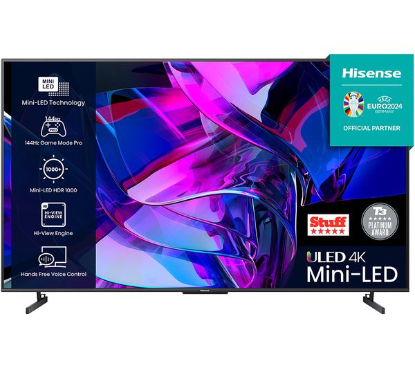 Hisense 85u7kqtuk 85 Smart 4k Ultra Hd Hdr Mini Led Tv With Amazon Alexa