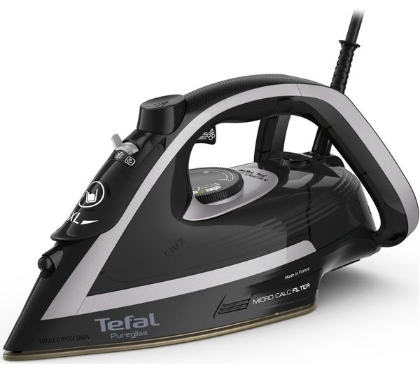 Tefal Puregliss Fv8062g0 Steam Iron Black Blue