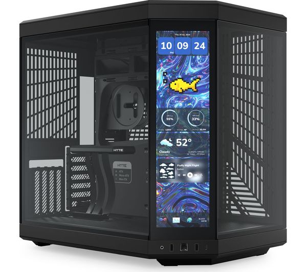 Hyte Y70 Touch Infinite E Atx Mid Tower Pc Case Pitch Black