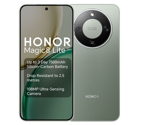An image of HONOR Magic8 Lite - 512 GB, Forest Green