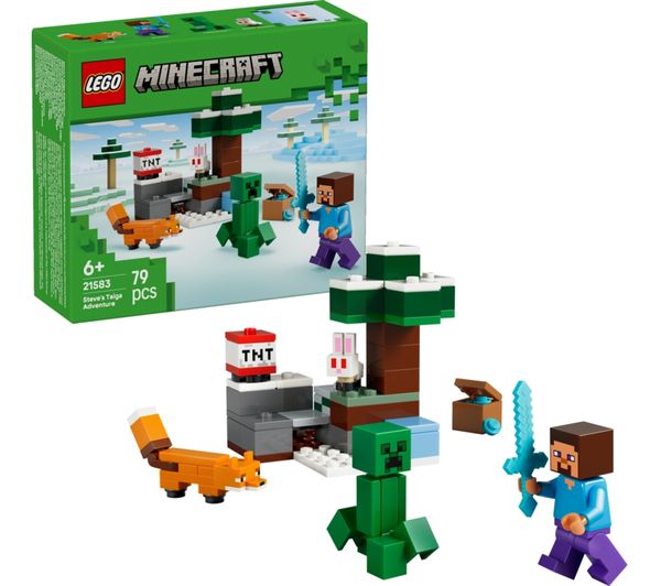An image of LEGO Minecraft 21583 Steve's Taiga Adventure