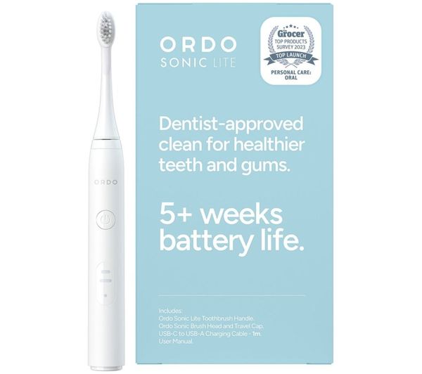 An image of ORDO Sonic Lite Electric Toothbrush - Snow