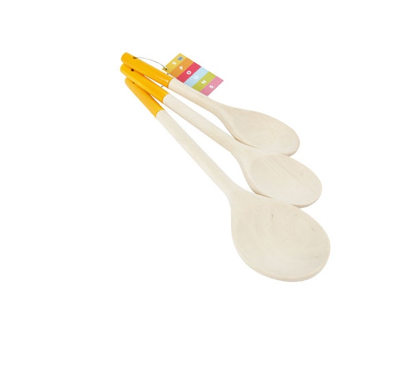 T&G WOODWARE 3-piece Spoon Set - Yellow, Yellow