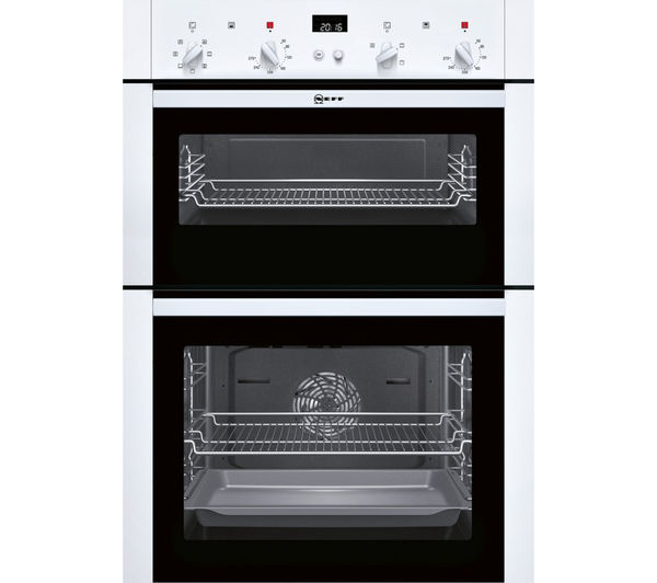 NEFF U14M42W5GB Electric Double Oven - White, White